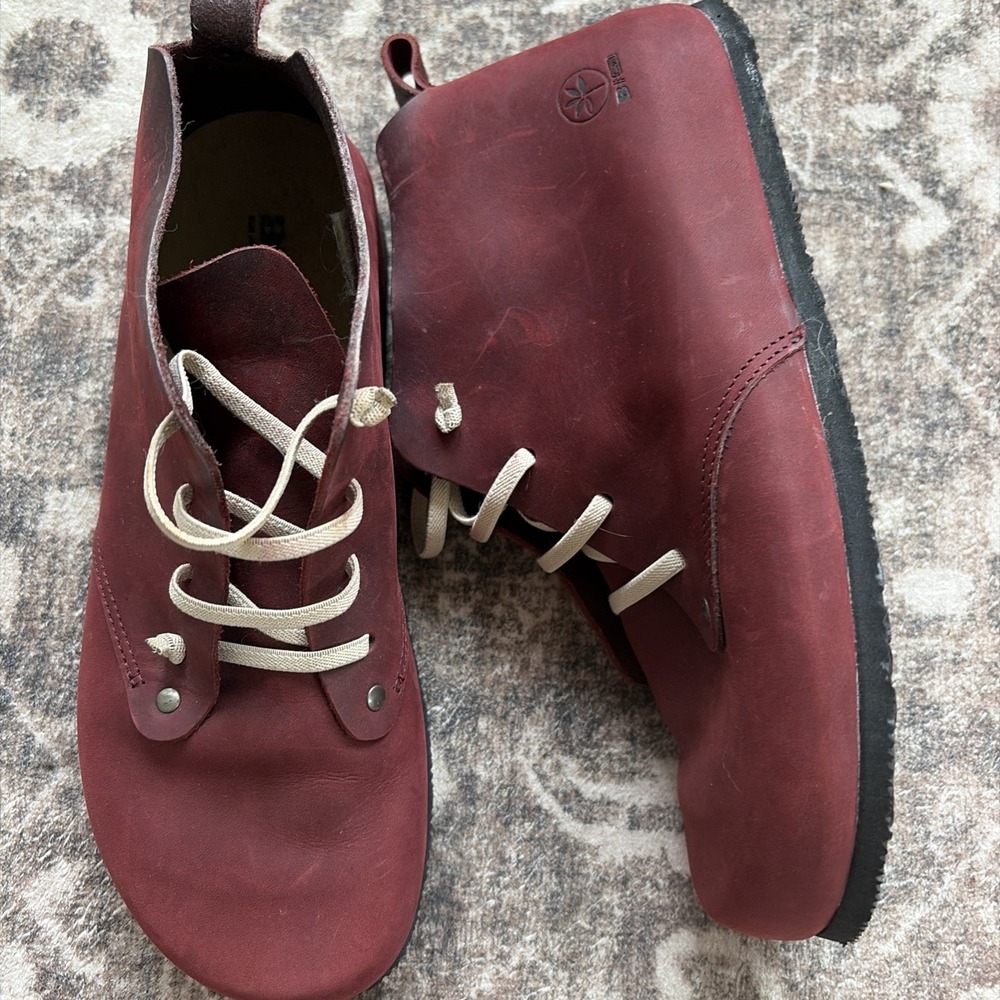 Bioine Women's Size 40 ( US 9.5 ) Kambo Boots Ingrassoto Vino Made In ITALY